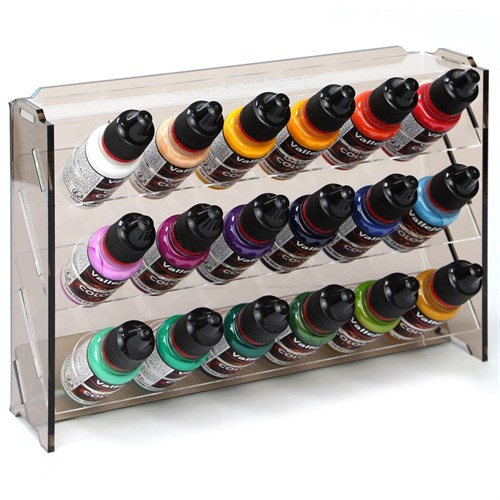 OW MK-1 Plastic Paint Rack — 18 Vallejo Bottles, Brown - photo 31075