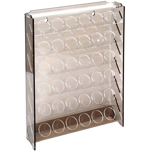 OW MK-1 Plastic Paint Rack — 36 Vallejo Bottles, Brown - photo 31080
