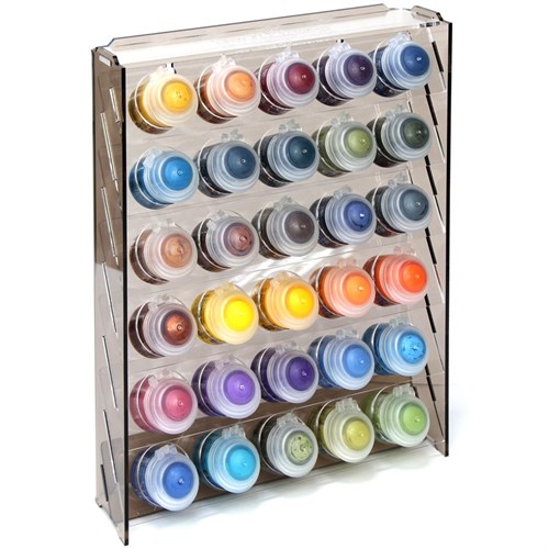 OW MK-1 Plastic Paint Rack — 30 Citadel Pots, Brown - photo 31081