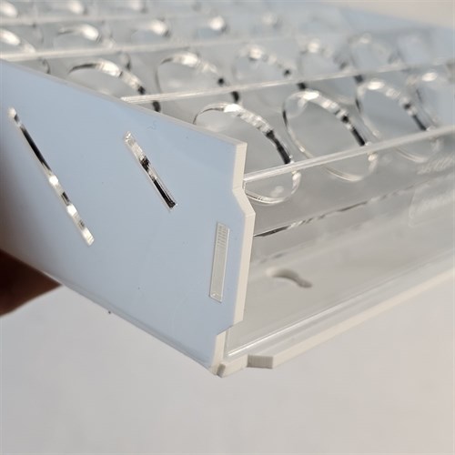 OW MK-1 Plastic Paint Rack — 54 Vallejo Bottles, White - photo 31269