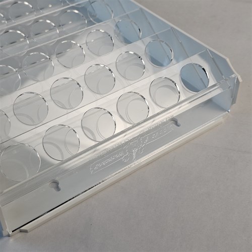 OW MK-1 Plastic Paint Rack — 54 Vallejo Bottles, White - photo 31271