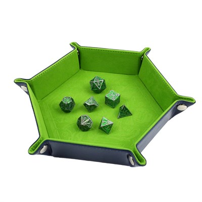 Dice Tray для кубиков TORNSCAPE DND Синий с зеленым - фото 7783