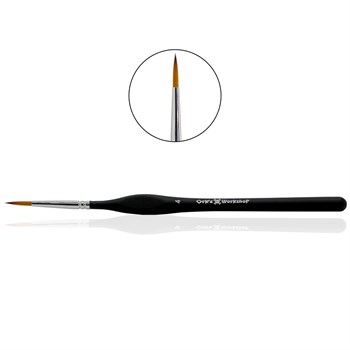 OW Expert Round Synthetic Brush, No. 4, Long Bristles