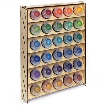 OW plywood paint stand for 30 cans Mk-2 (Citadel)