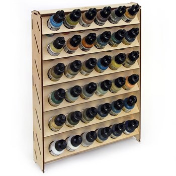 OW plywood paint stand for 36 cans Mk-2 (Vallejo)