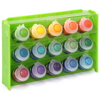 Plastic stand OW green for paints 15 jars Mk-1 (Citadel)