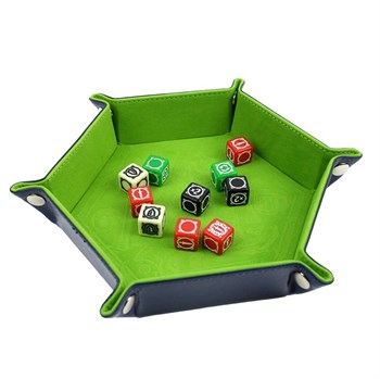 Dice Tray for TORNSCAPE DND Blue and Green