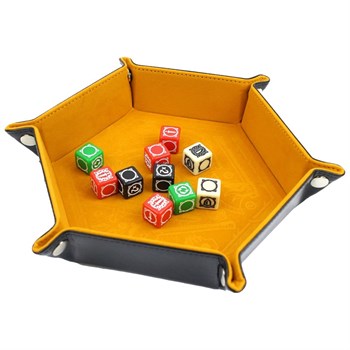 Dice Tray for TORNSCAPE DND Yellow