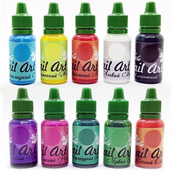 Paint Set Nail Art Mid (10 Colours)