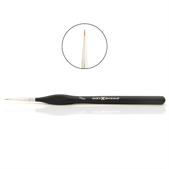 OW Expert Round Synthetic Brush, No. 000, Short Bristles