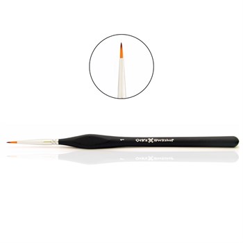 OW Expert Round Synthetic Brush, No. 1, Short Bristles