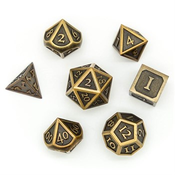 Set Metal Dice Ork's Workshop Clockwork Bronze (Dented Dented Case)