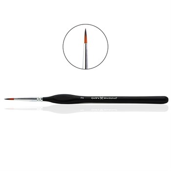 OW Expert Round Synthetic Brush, No. 2, Long Bristles