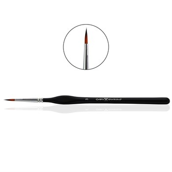 OW Expert Round Synthetic Brush, No. 3, Long Bristles