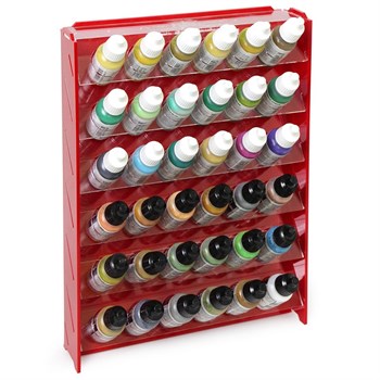 OW Plastic Rack Red for Paints 36 Bottles Mk-1 (Vallejo)