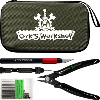 Modelling Tool Set OW (Knife+Drill+Cutters) in Case "Standard Plus" (Green)