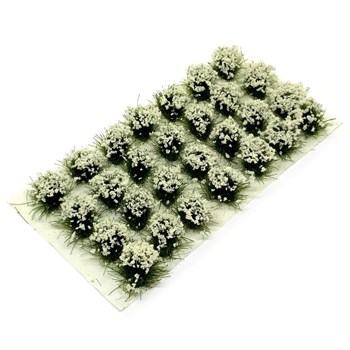 Scenic Flower Tufts White - 28pcs 10 mm