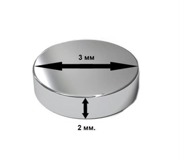 Modelling Magnets 3 × 2 mm (10pcs.)
