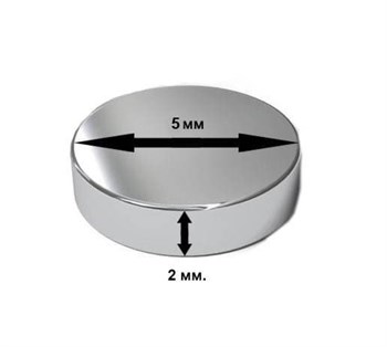 Modelling Magnets 5 × 2 mm (10pcs.)