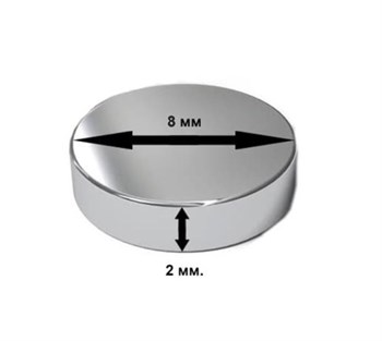 Modelling Magnets 8 × 2 mm (10pcs.)