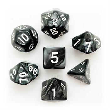 7-Piece RPG Dice Set — Smoky