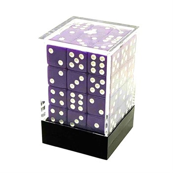 Dice Set 36 pcs. D6 Purple with Sharp Corners 12 mm