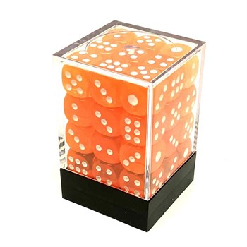 Dice Set 36 pcs. D6 Orange Transparent 12 mm