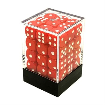 Dice Set 36 pcs. D6 Red 12 mm