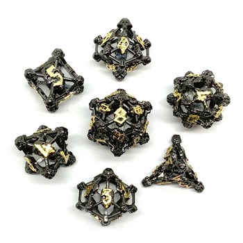 7-Piece Metal RPG Dice Set — Apotheosis of War
