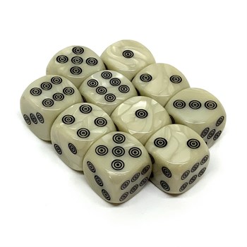 Dice Set D6 Marbled Hypnosis 16 mm with Rounded Corners (10 pcs.)