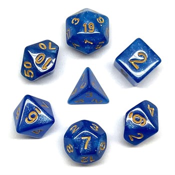 7-Piece RPG Dice Set — Deep Sea