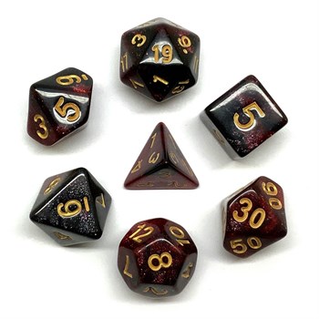 7-Piece RPG Dice Set — Magic Granite