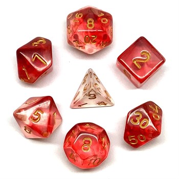 7-Piece RPG Dice Set — Rose