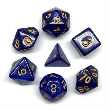 7-Piece RPG Dice Set — Depths of Space