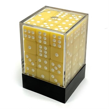 Dice Set 36 pcs. D6 Yellow with Sharp Corners 12 mm