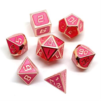 7-Piece Metal RPG Dice Set — Stardust