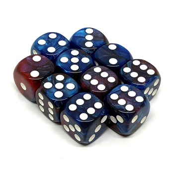 Dice Set D6 Pearlescent Sinking Mire 16 mm with Rounded Corners (10 pcs.)