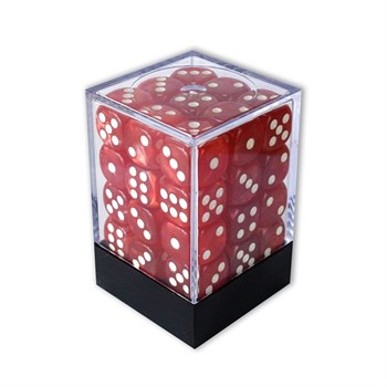 Dice Set 36 pcs. D6 Red Pearlescent 12 mm