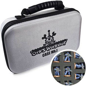 Skirmish-box OW Case Mark I — Silver (Dark Zipper & Lettering)