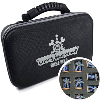 Skirmish-box OW Case Mark I — Black (Grey Zipper & Lettering)