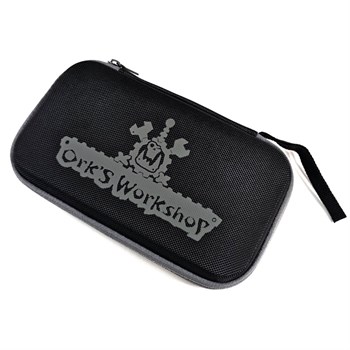 OW Tool Case — Black (Grey Zipper & Lettering)