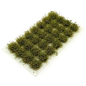 Модельная трава цветы зелено-розовые - 28шт 10мм