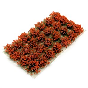 Модельная трава цветы красные - 28шт 10мм