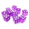 Dice Set 10 pcs. D6 Crystal Purple 16 mm with Square Corners - photo 18066