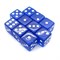 Dice Set 10 pcs. D6 Transparent Blue 16 mm with Square Corners - photo 18067