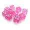 Dice Set 10 pcs. D6 Transparent Pink 16 mm with Square Corners - photo 18070