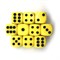 Dice Set 10 pcs. D6 Matte Yellow 16 mm with Rounded Corners - photo 18074