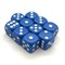 Dice Set 10 pcs. D6 Matte Blue 16 mm with Rounded Corners - photo 18080