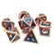 7-Piece Metal RPG Dice Set — Dragon Scale (Red-Blue with Copper) - photo 21248