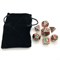 7-Piece Metal RPG Dice Set — Dragon Scale Red-Green with Copper - photo 25186